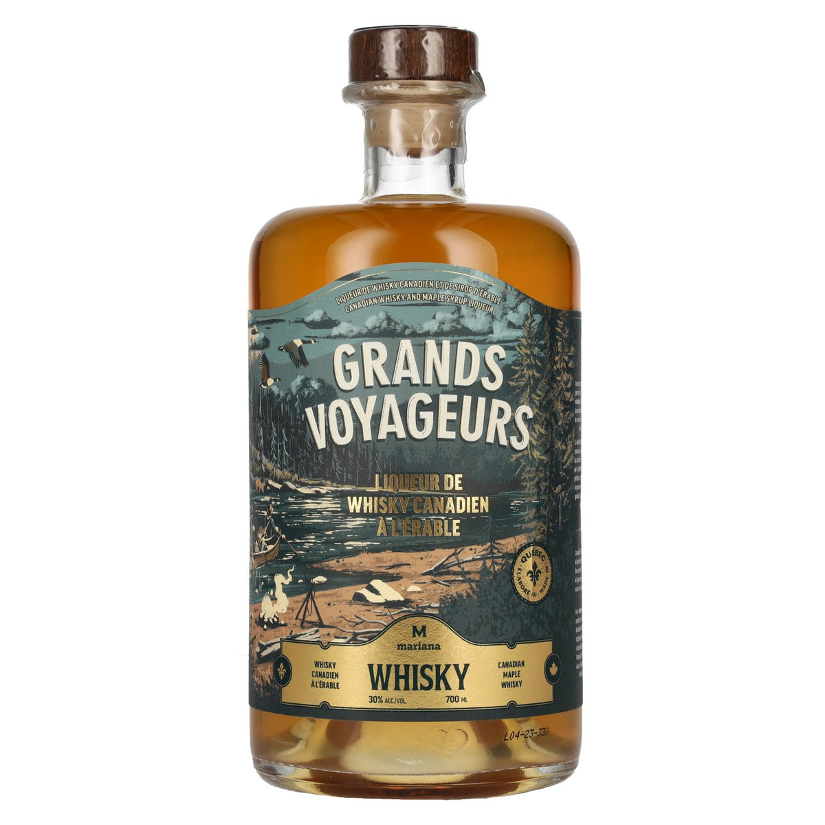 Grands Voyageurs, liqueur de whisky canadien à l'érable, 30 % vol., 0,7 l