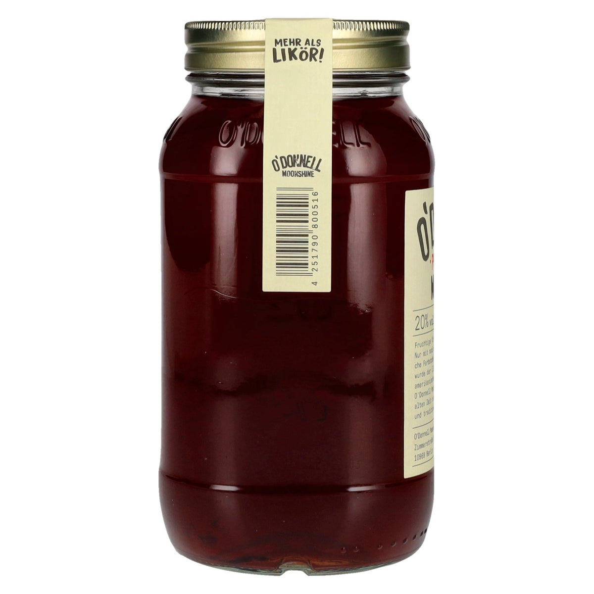 O'Donnell Moonshine PLUMP CHERRY Liqueur 20% ABV 0.7l