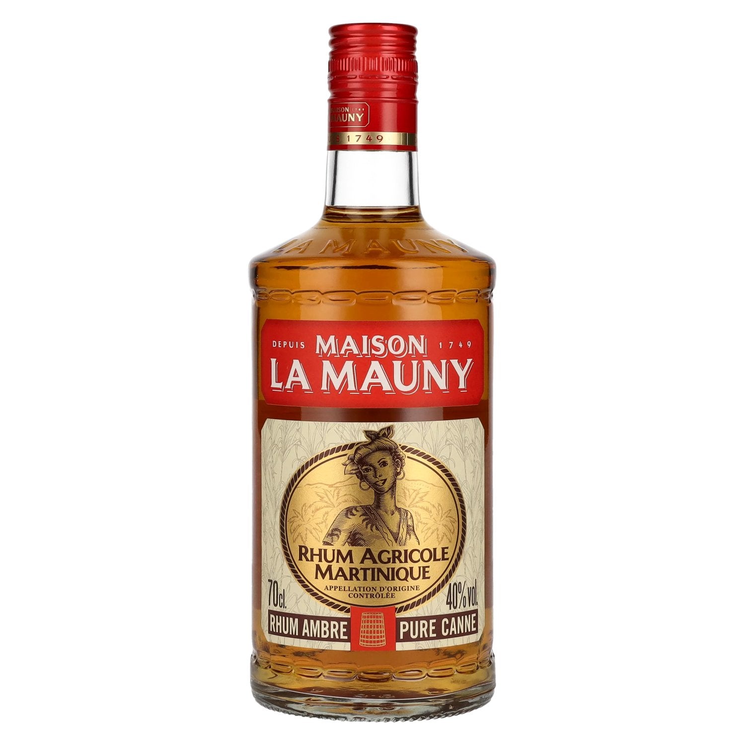 La Mauny Rhum Ambré Agricole Martinique 40% Vol. 0,7l