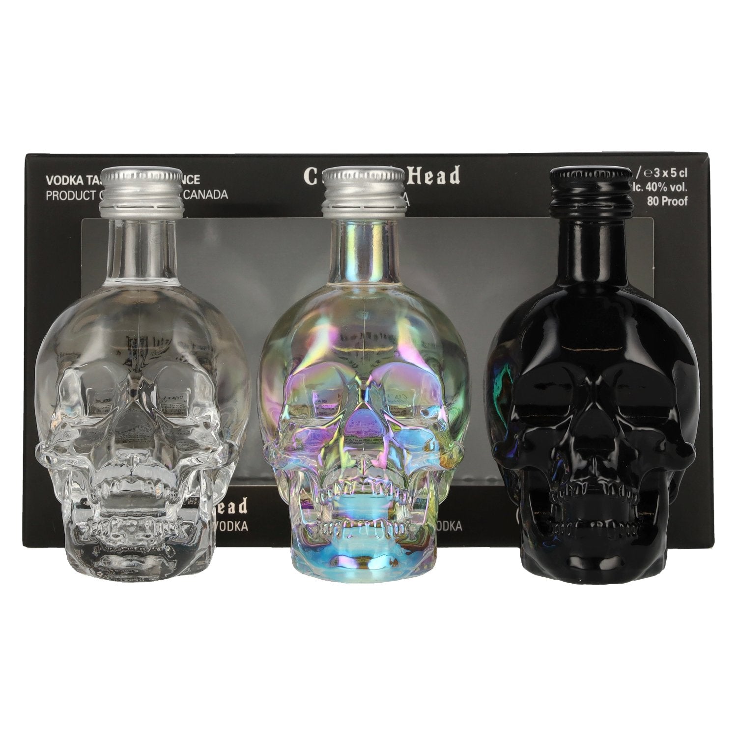 Crystal Head Vodka Set 40% vol. 3x0,05l en boîte cadeau