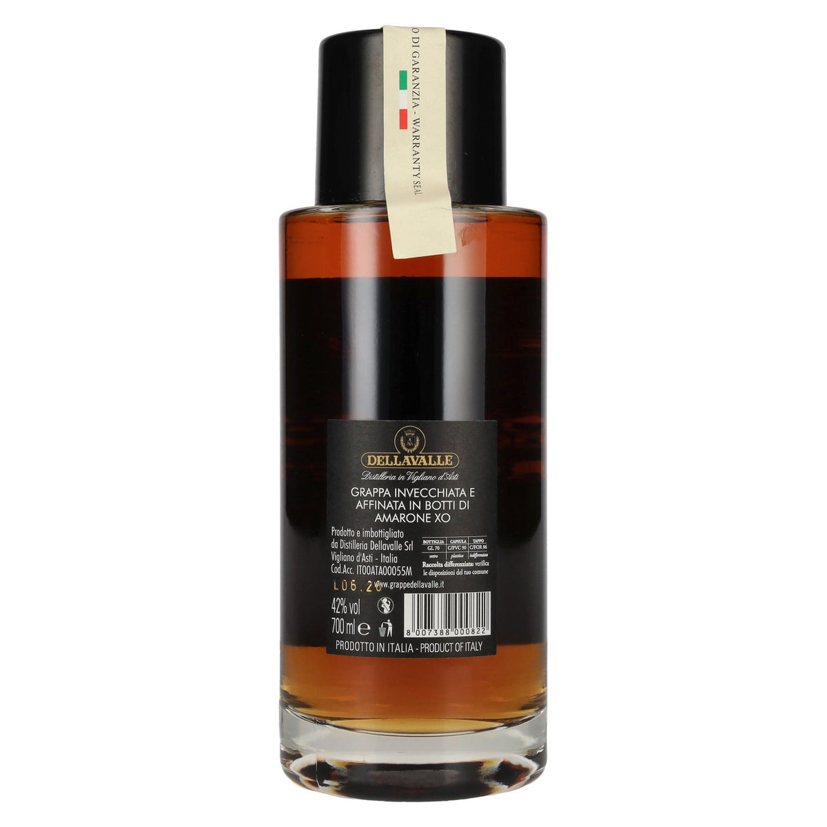 Dellavalle Grappa di Amarone XO 42% vol. 0,7 l