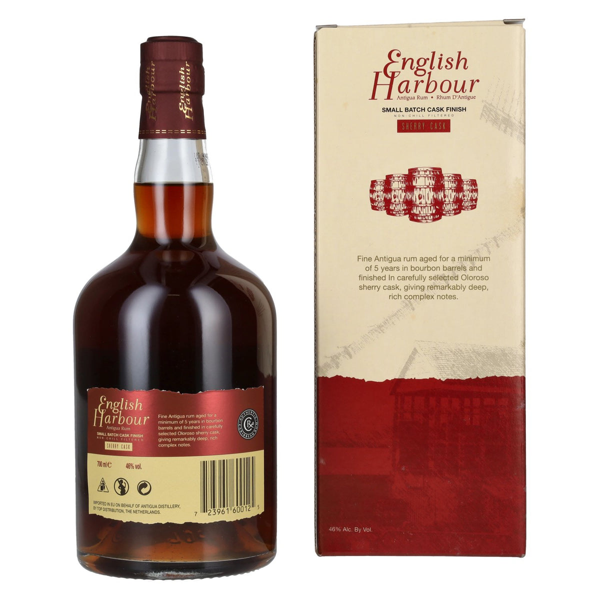English Harbour SHERRY CASK FINISH Antigua Rum Small Batch 46% vol. 0,7 l in geschenkverpakking