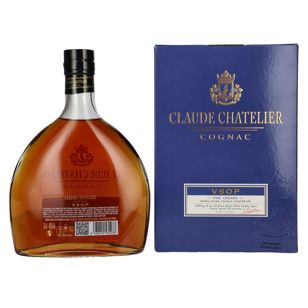 Claude Chatelier VSOP Fine Cognac 40% Vol. 0,7l in Geschenkbox