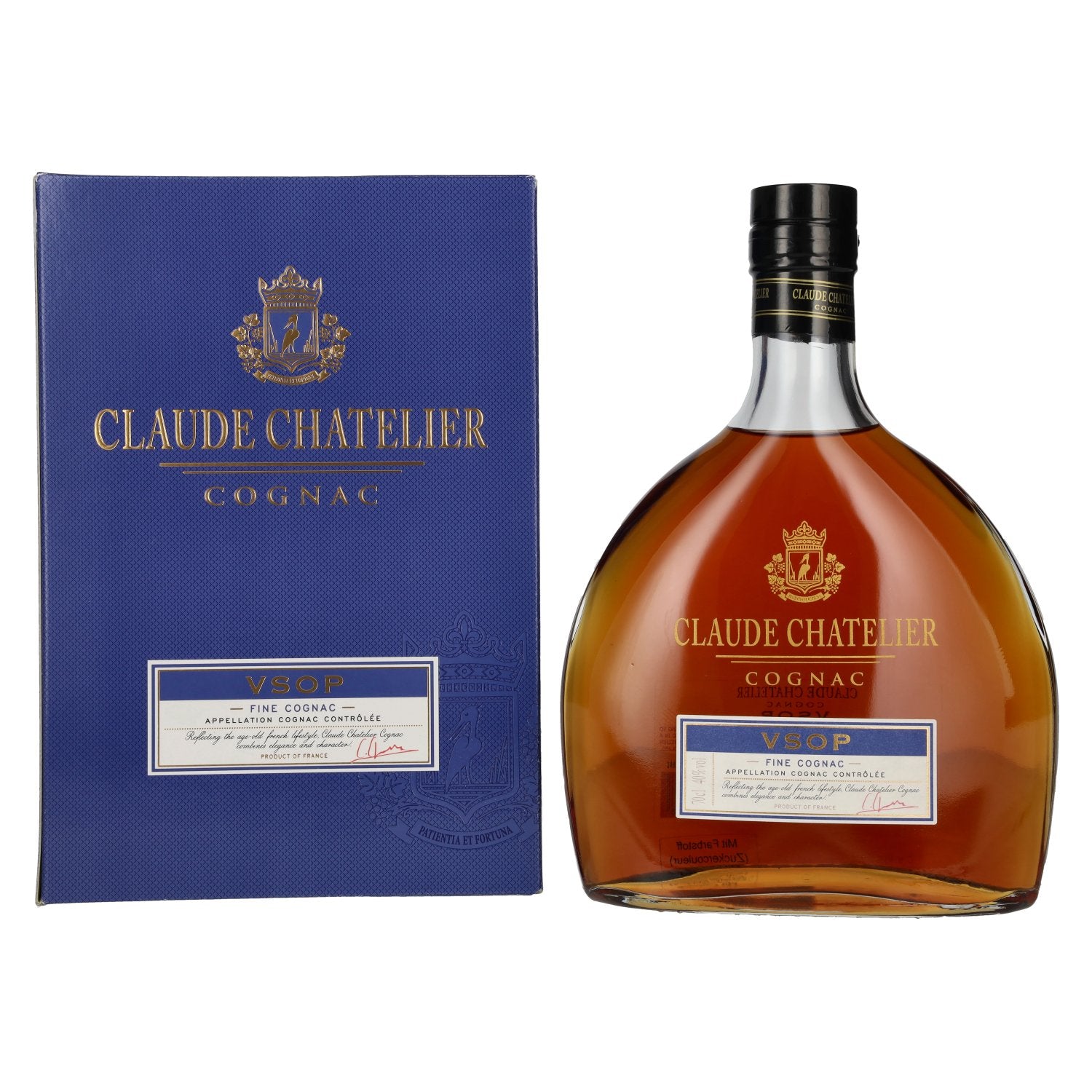 Claude Chatelier VSOP Fine Cognac 40% Vol. 0,7l in Geschenkbox
