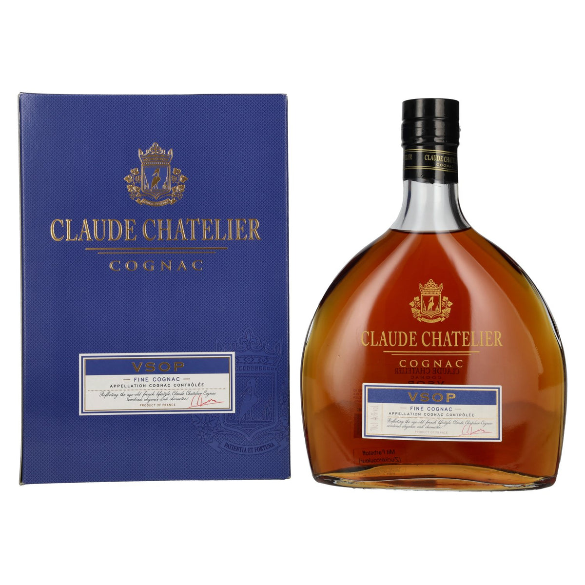 Claude Chatelier VSOP Fine Cognac 40% vol. 0,7 l in geschenkverpakking