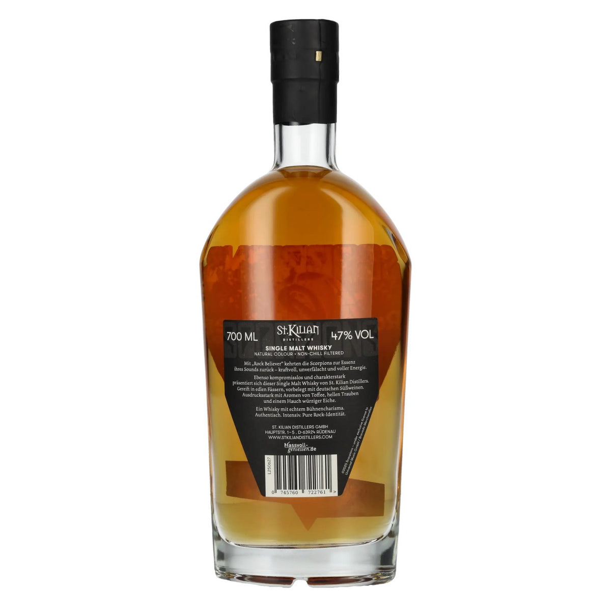 St. Kilian SCORPIONS ROCK BELIEVER Single Malt Whisky 47% vol. 0,7 l