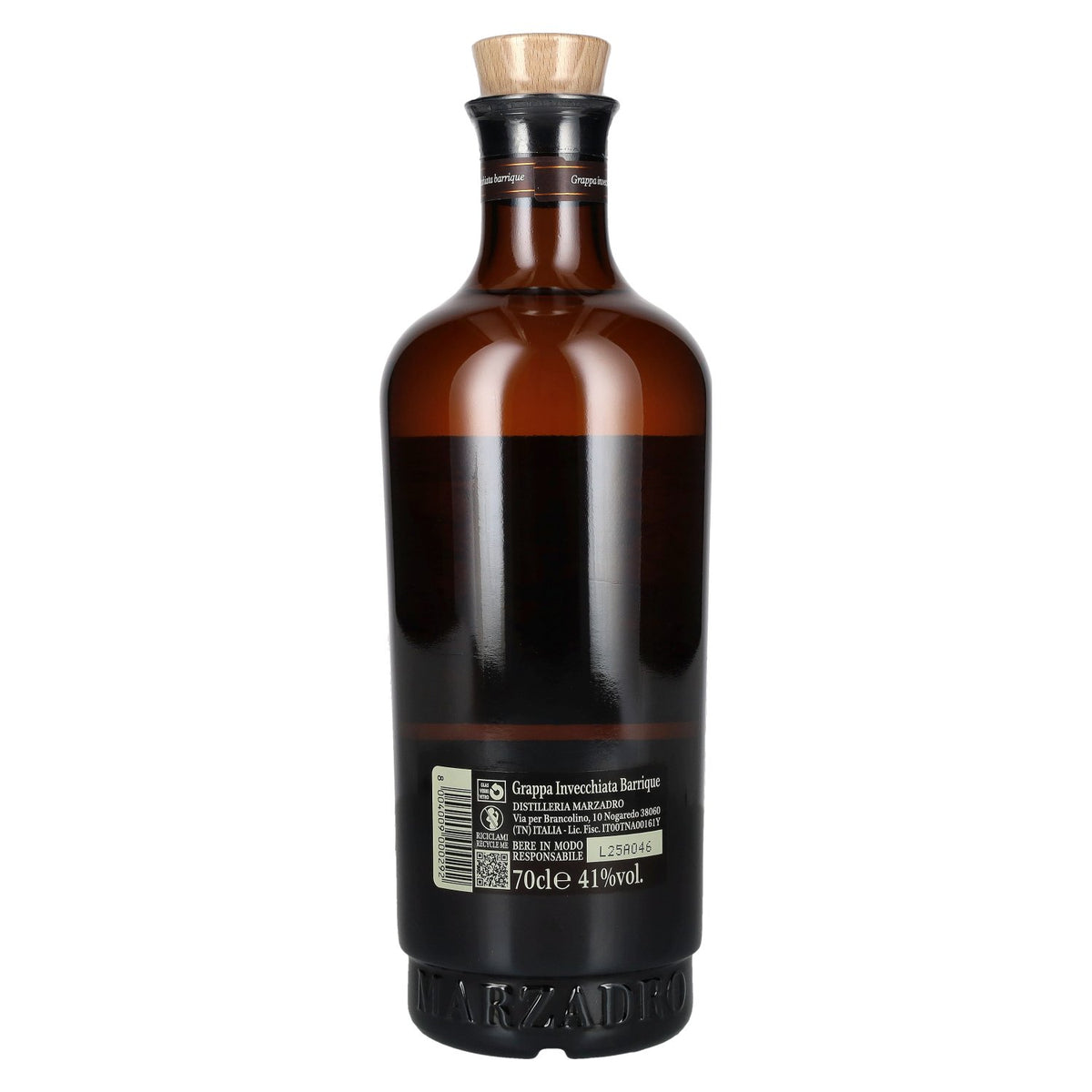 Marzadro TRENTINA Grappa Barrique Morbida 41% vol. 0,7 l