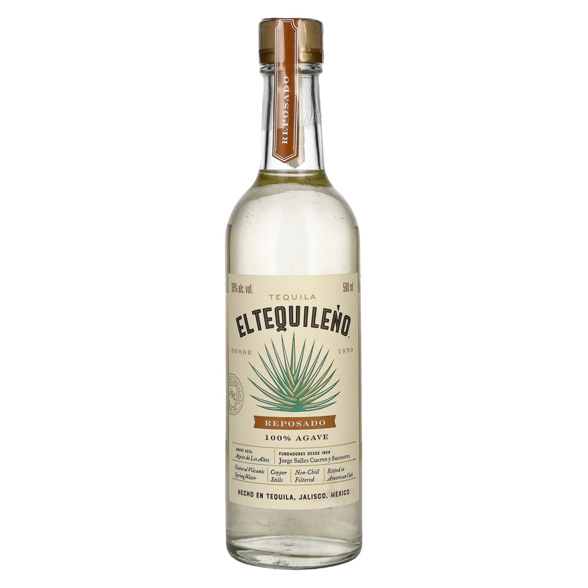 El Tequileño Reposado 100% agave 38% vol. 0,5 l