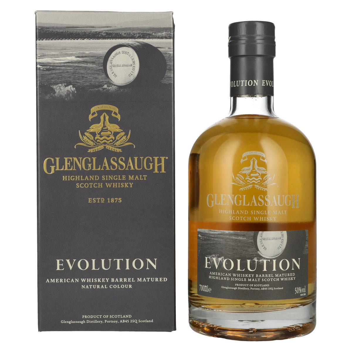 Glenglassaugh EVOLUTION Highland Single Malt Scotch Whisky 50% vol. 0.7 l in a gift box