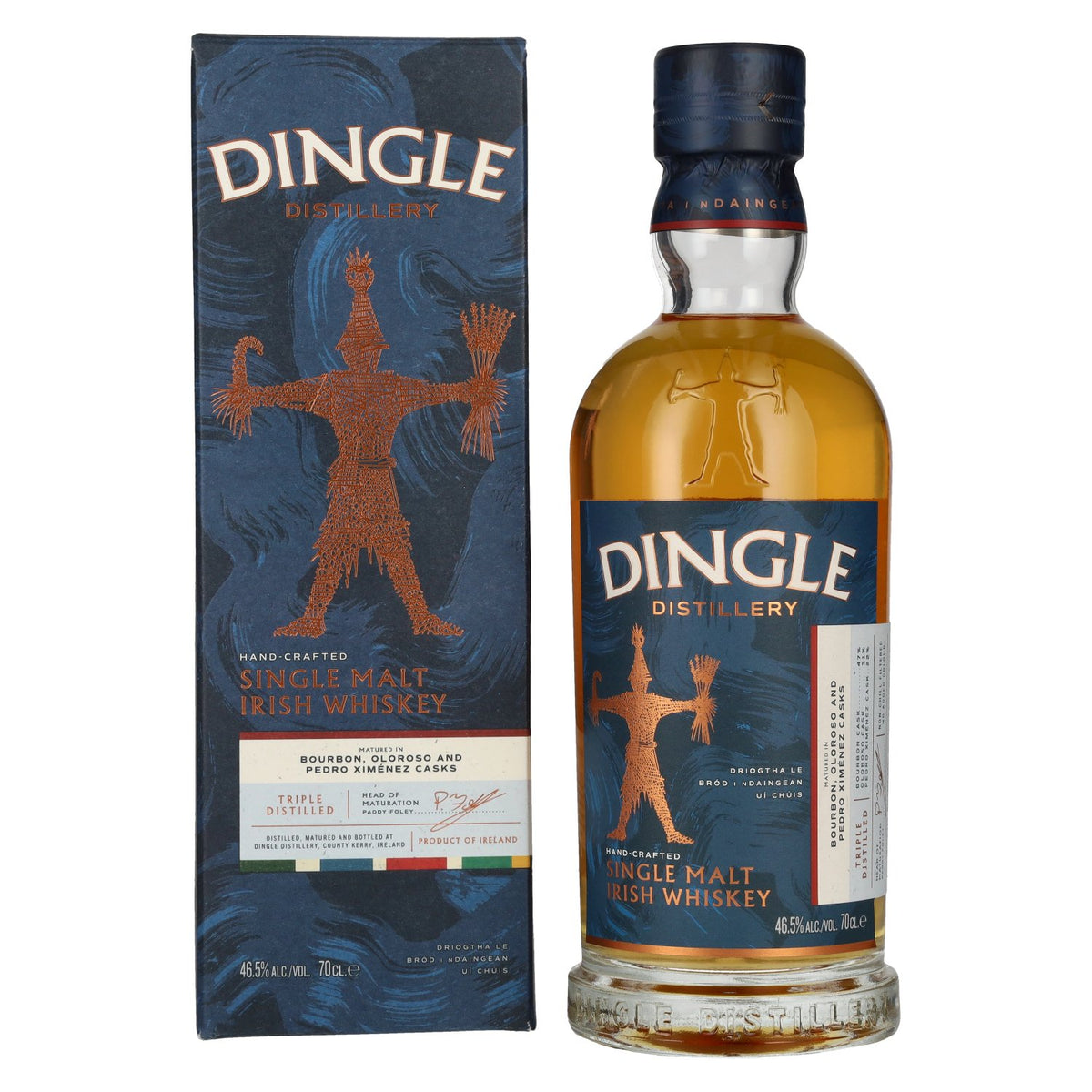 Dingle Single Malt Irish Whisky, Triple Distilled, 46.5% ABV, 0.7l, in a gift box