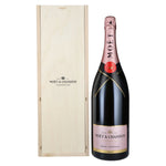 Moët &amp; Chandon Champagne ROSÉ IMPÉRIAL Brut 12,5% vol. 3 l in houten kist