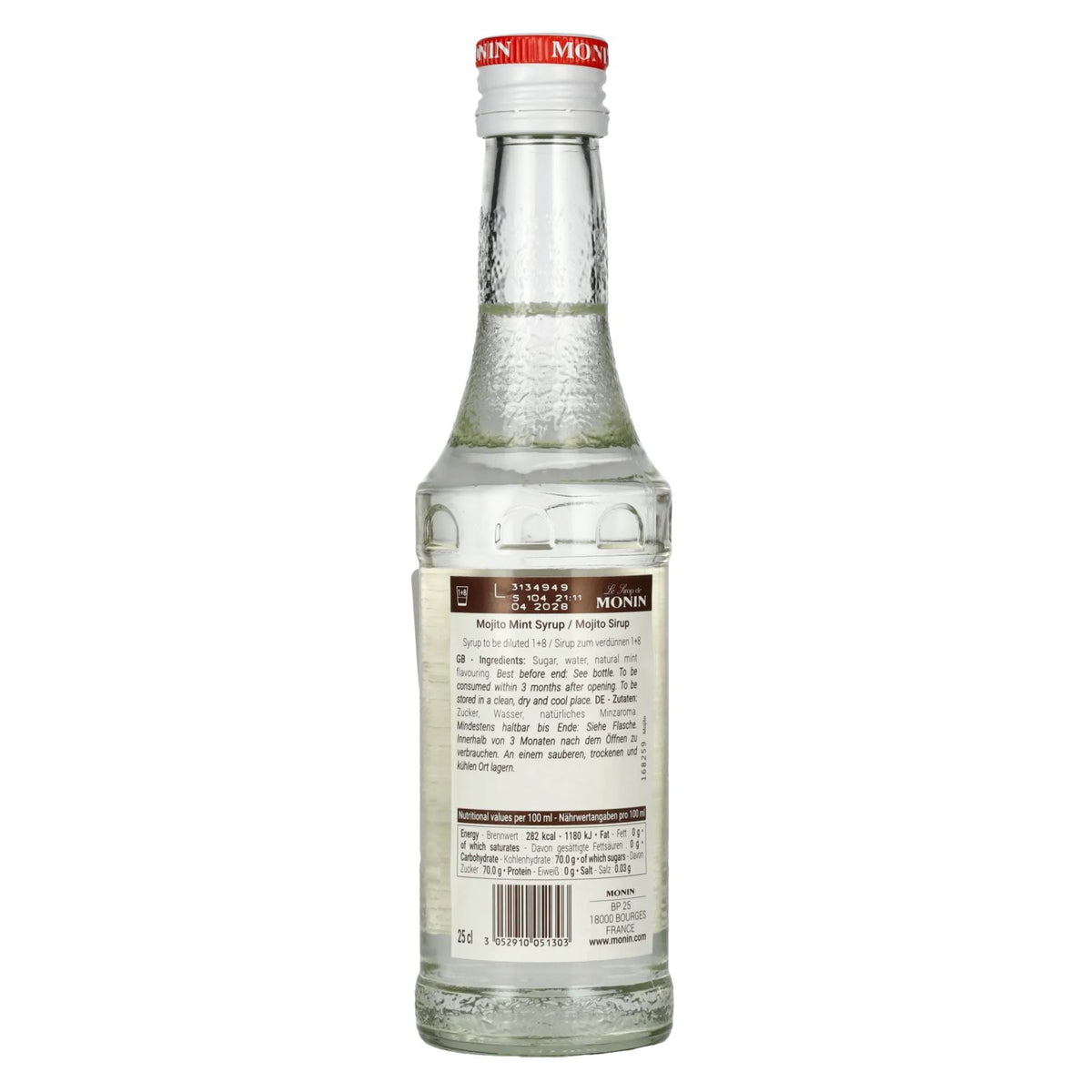 Le Sirop de Monin MOJITO MINZE 0,25l