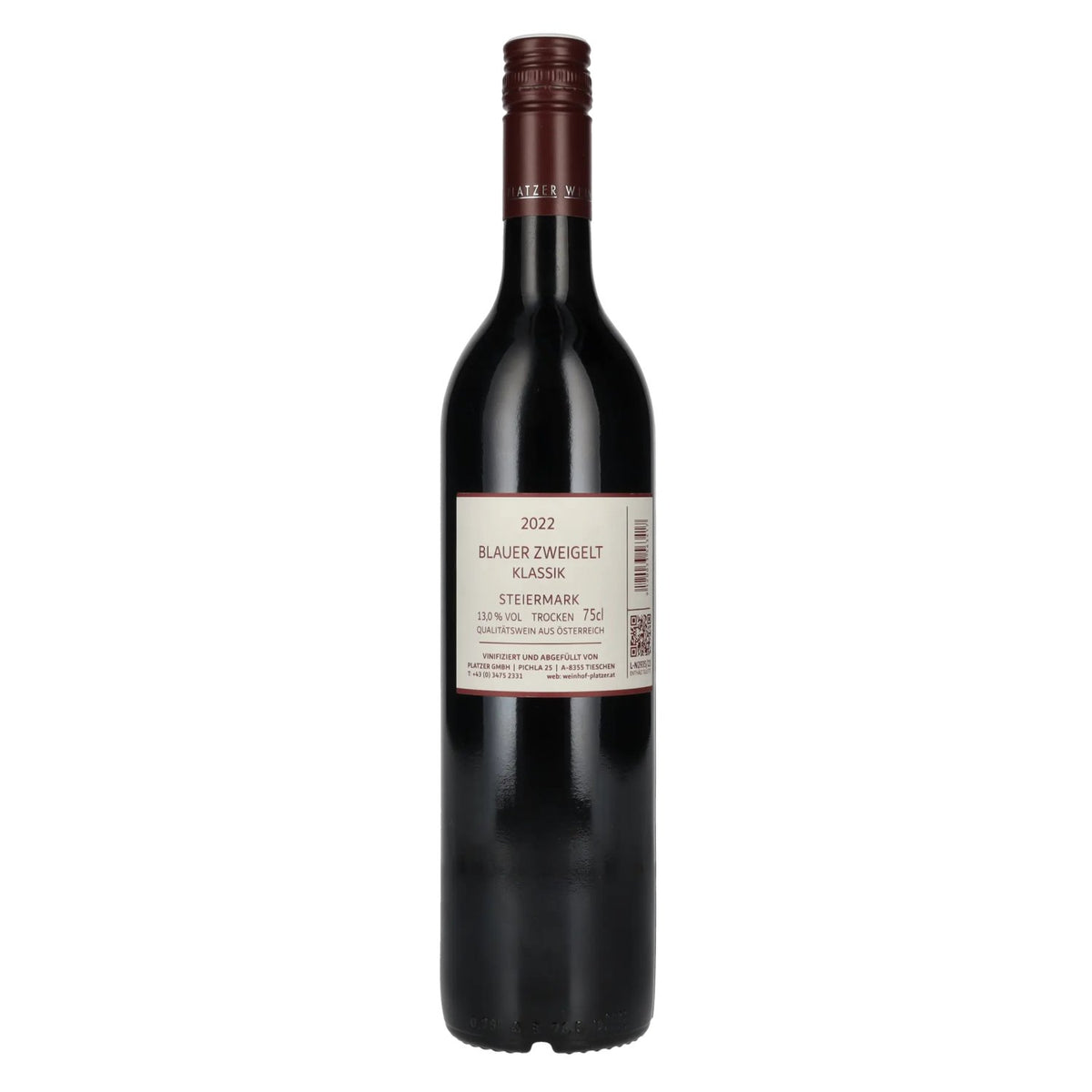 Platzer Blauer Zweigelt Klassik Steiermark 2022 13% vol. 0,75 l