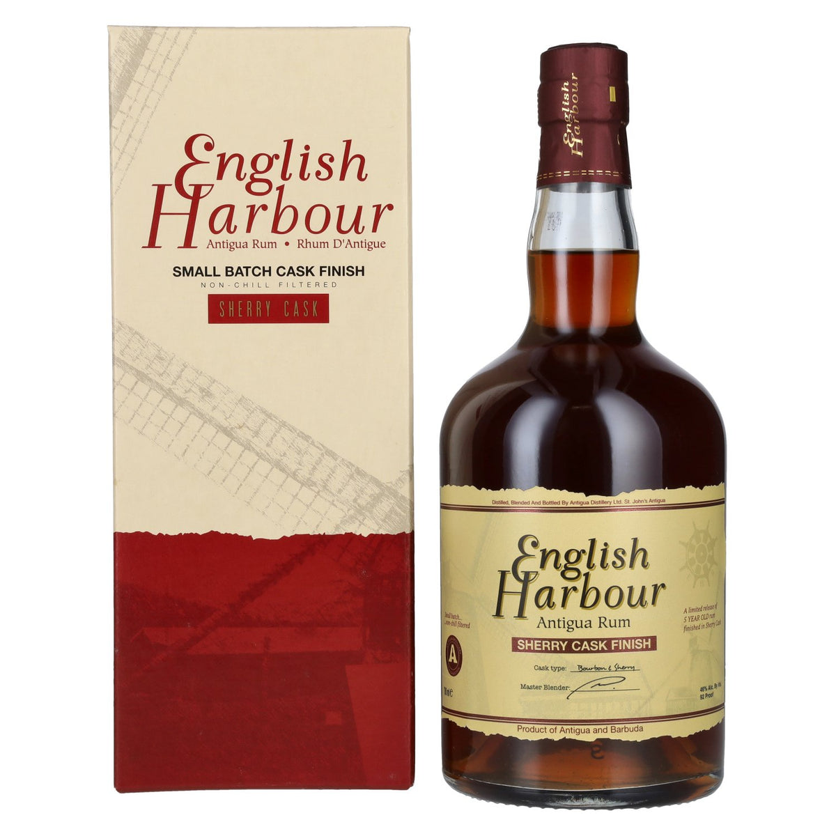 English Harbour SHERRY CASK FINISH Antigua Rum Small Batch 46% Vol. 0,7l in Geschenkbox