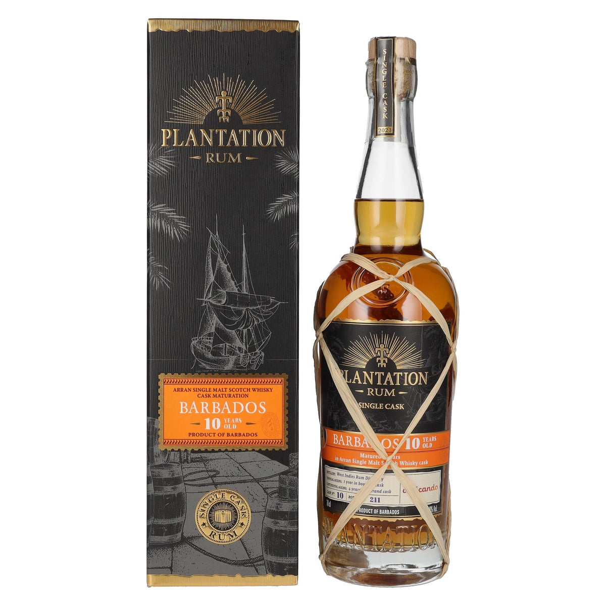 Plantation Rum BARBADOS 10 Years Old Arran Finish by delicando 2023 50.9% ABV 0.7l in a gift box