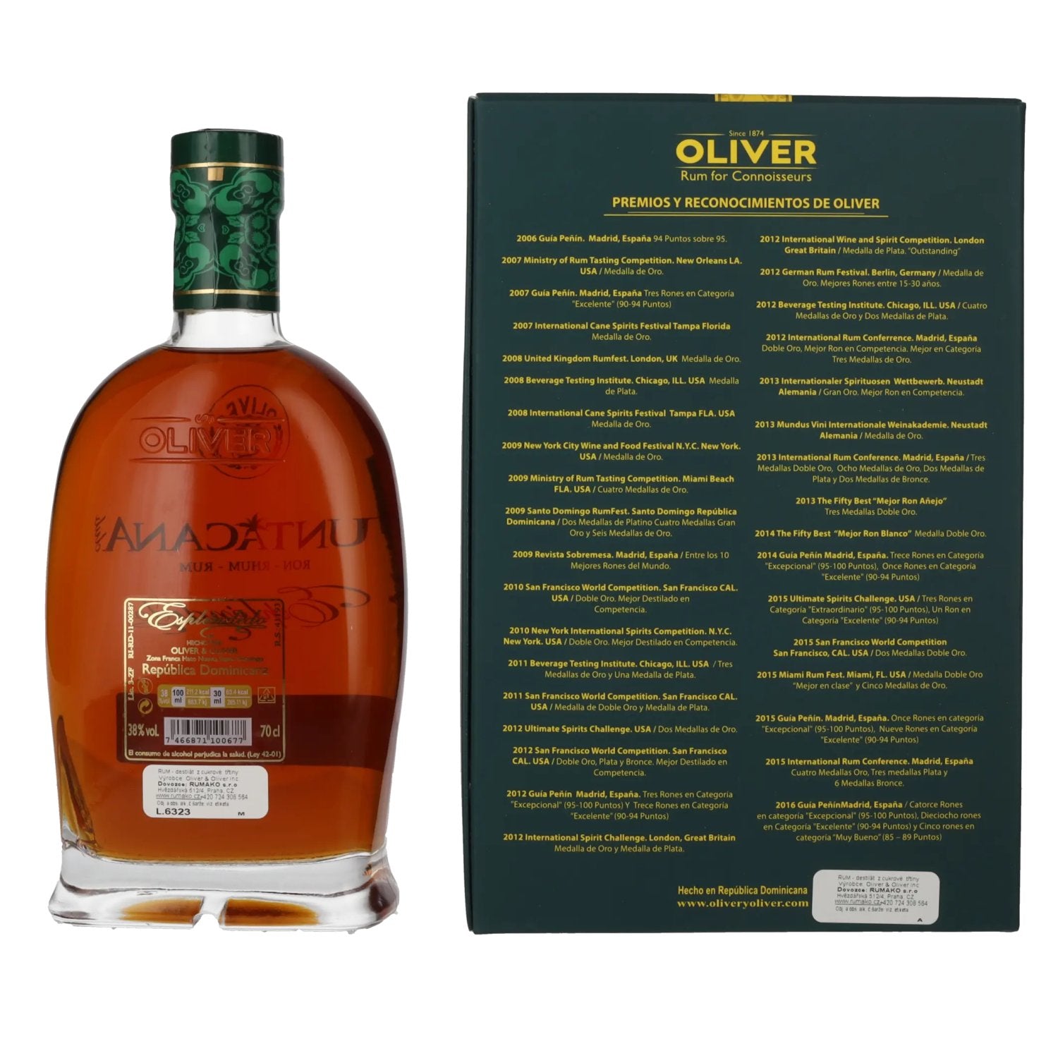 Puntacana Club Espléndido Ron 38% Vol. 0,7l in geschenkverpakking