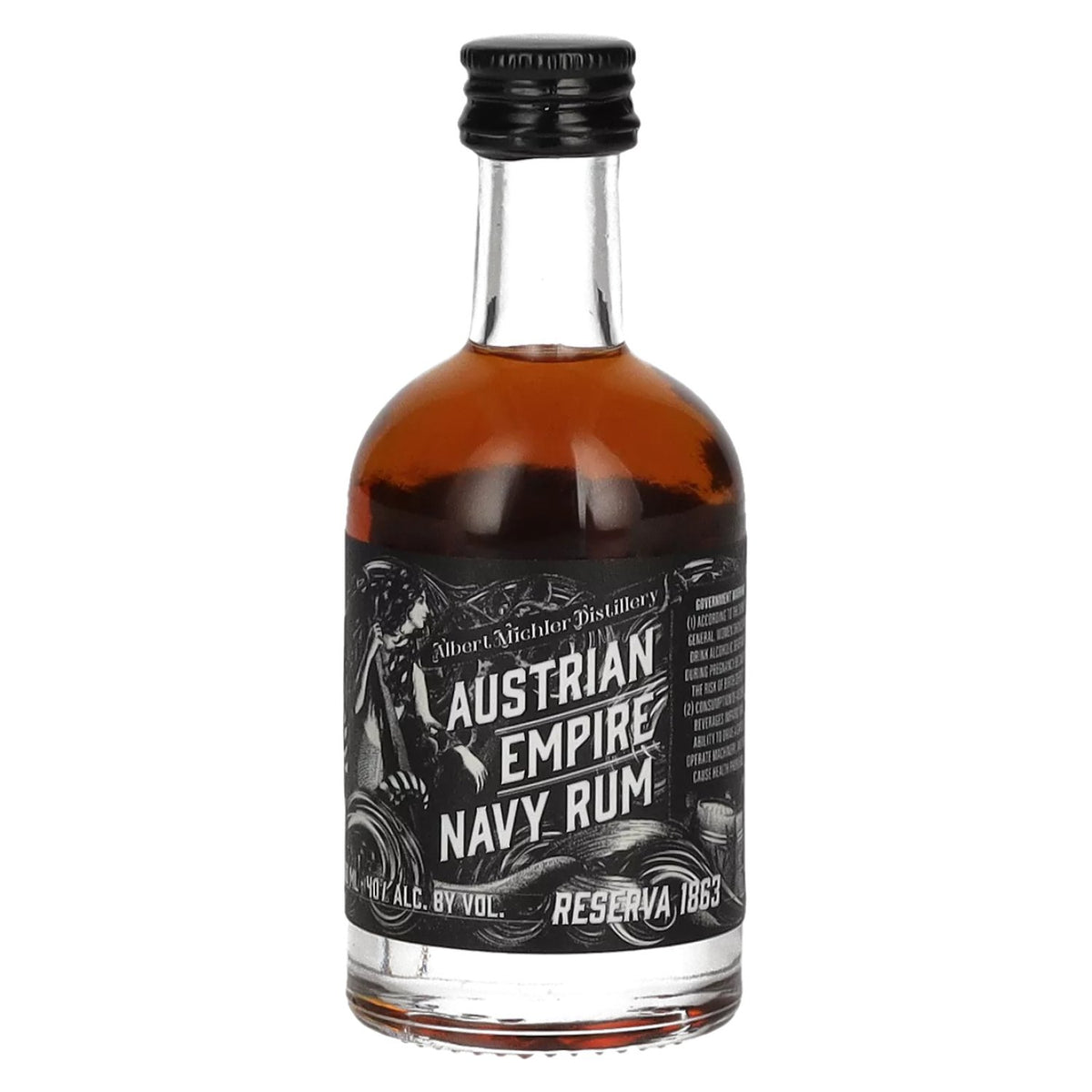 Austrian Empire Navy RESERVA 1863 Rhum 40 % vol. 0,05 l