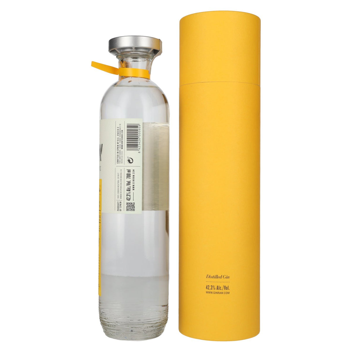 Ginraw Distilled Gin 42.3% ABV, 0.7 litres, in a gift box