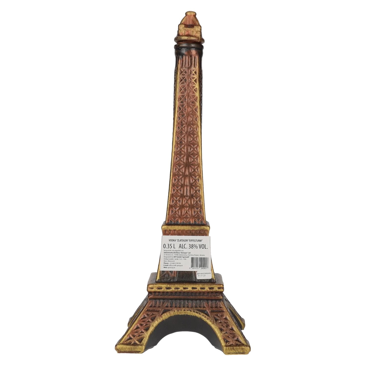 Zlatogor Eiffel Tower Vodka 38% Vol. 0,35l