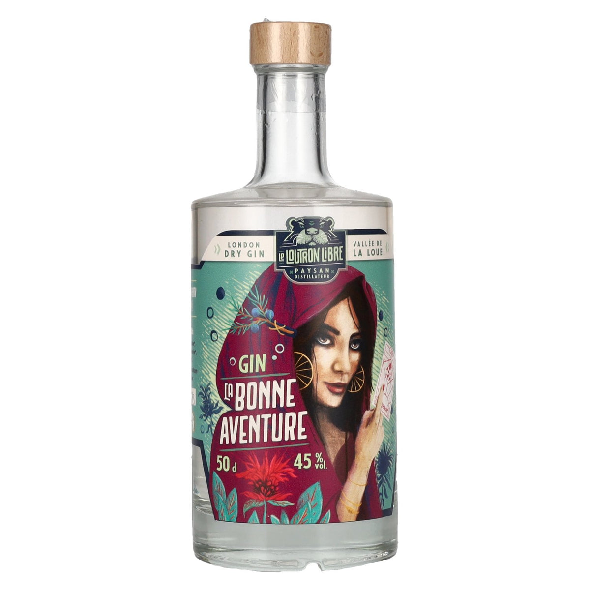 Le Loutron Libre La Bonne Aventure London Dry Gin 45% vol. 0,5 l