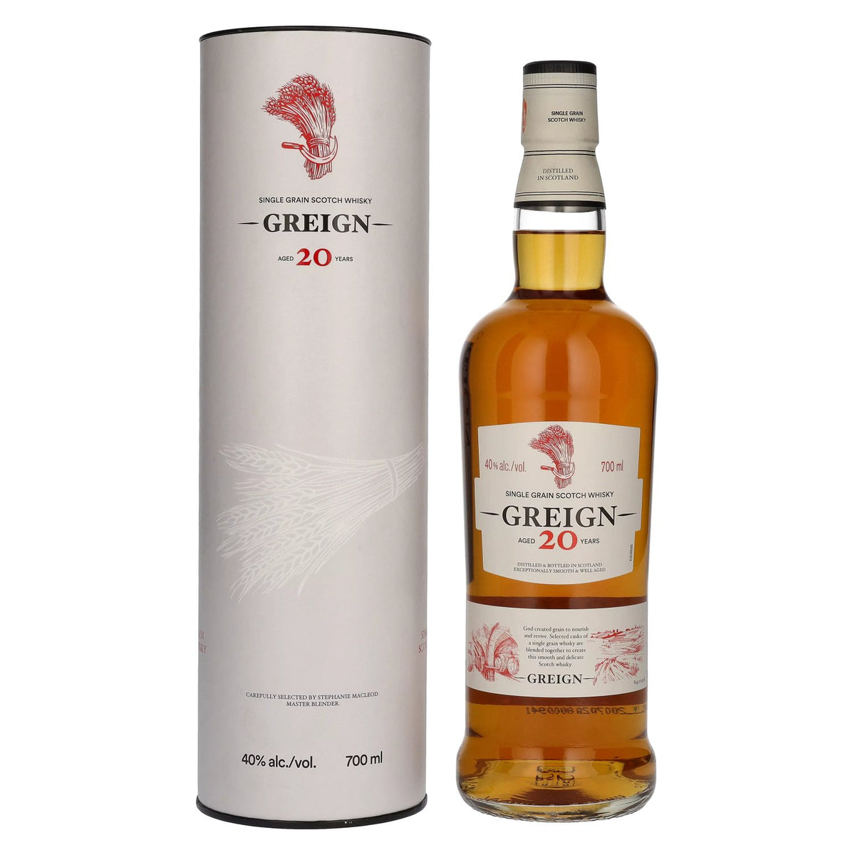 Greign 20 Years Old Single Grain Scotch Whisky 40% vol. 0,7 l in geschenkverpakking