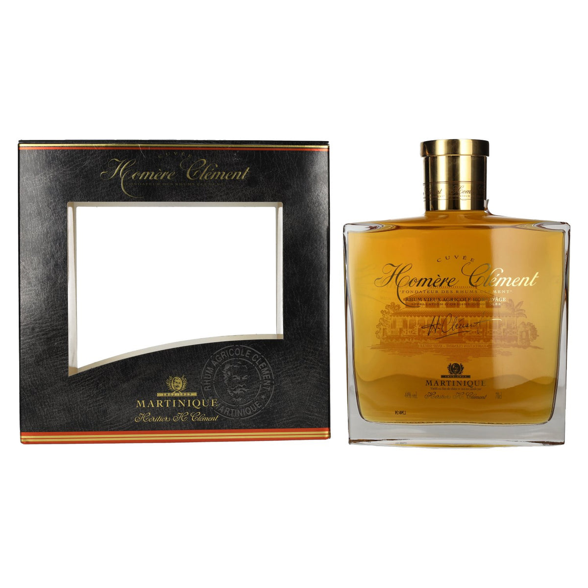Homére Clément Cuvée Rhum Vieux Agricole Hors D'Âge 44% vol. 0.7 l in a gift box