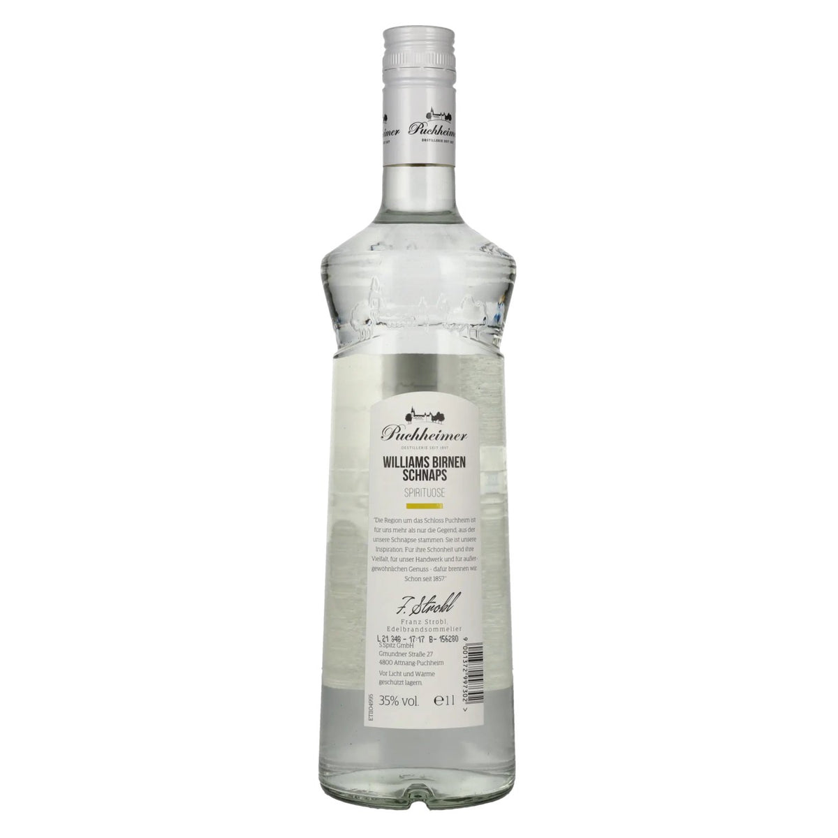Puchheimer Williams-perenbrandewijn 35% vol. 1 l