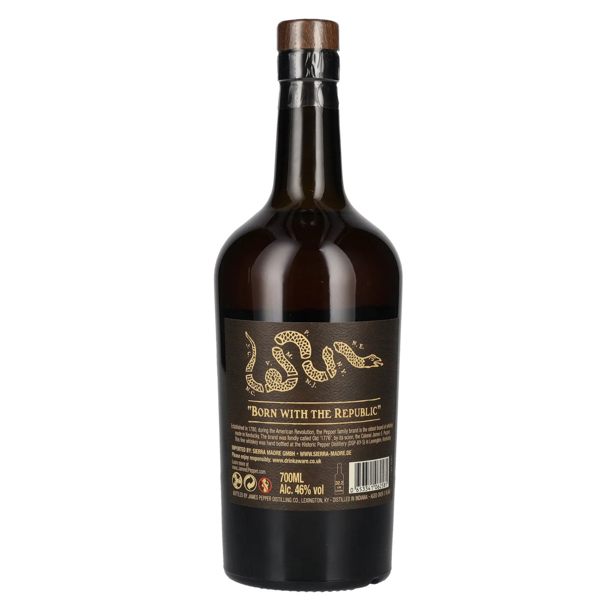 1776 James E. Pepper Straight BOURBON Whisky 46% vol. 0.7 l