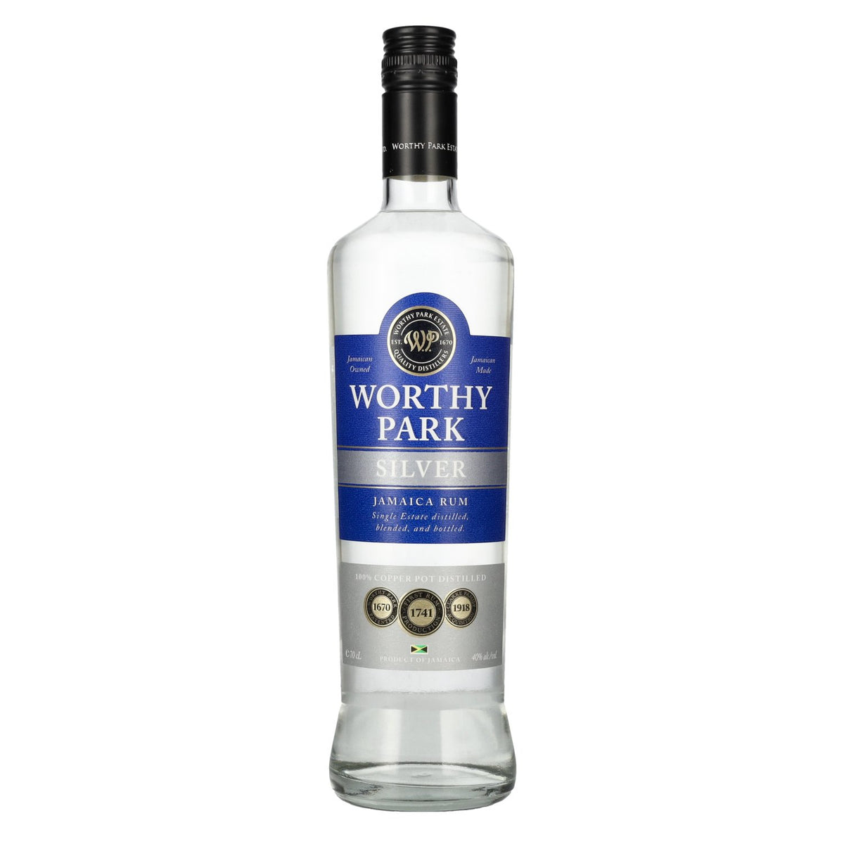 Rum-Bar Worthy Park Estate SILVER 100% Copper Pot Jamaica Rum 40% ABV 0.7l