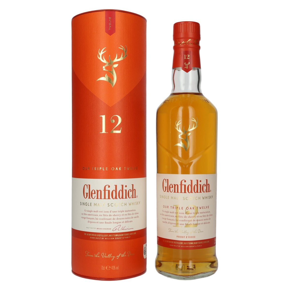 Glenfiddich 12 Years Old Triple Oak Single Malt 40% vol. 0,7 l in geschenkverpakking