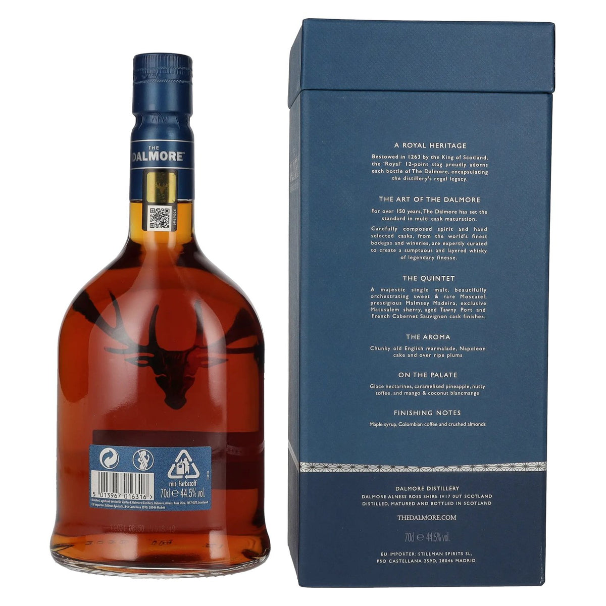 The Dalmore THE QUINTET Highland Single Malt 44.5% ABV 0.7l in a gift box