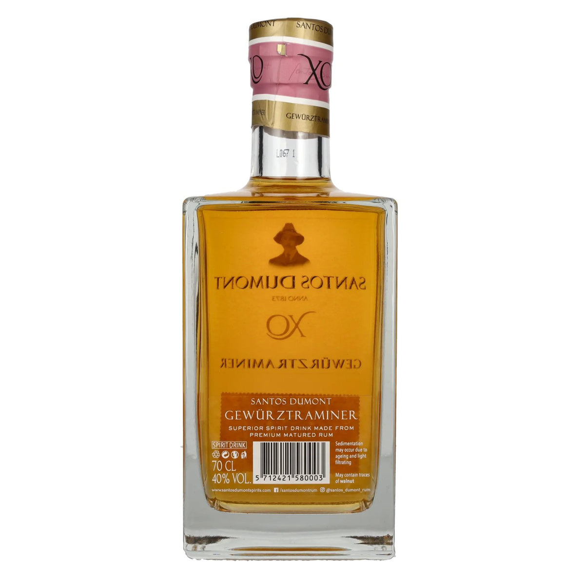 Santos Dumont XO Gewürztraminer Superior Spirit Drink 40% ABV 0.7l