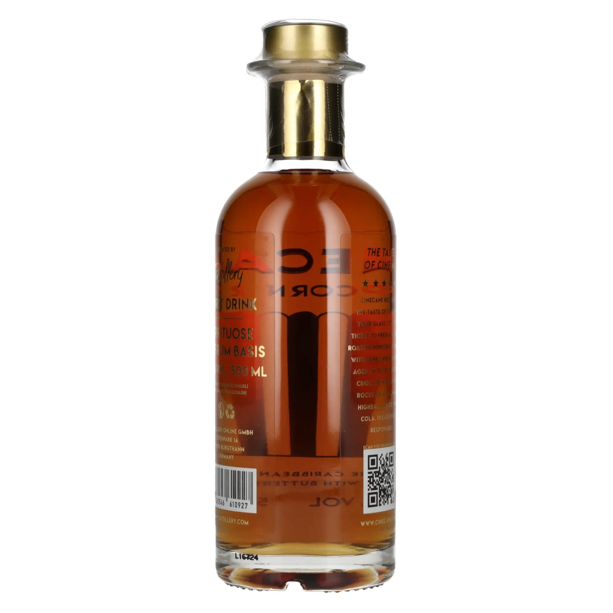 Cinecane 12 Gold POPCORN Rum 41.2% vol. 0.5 l