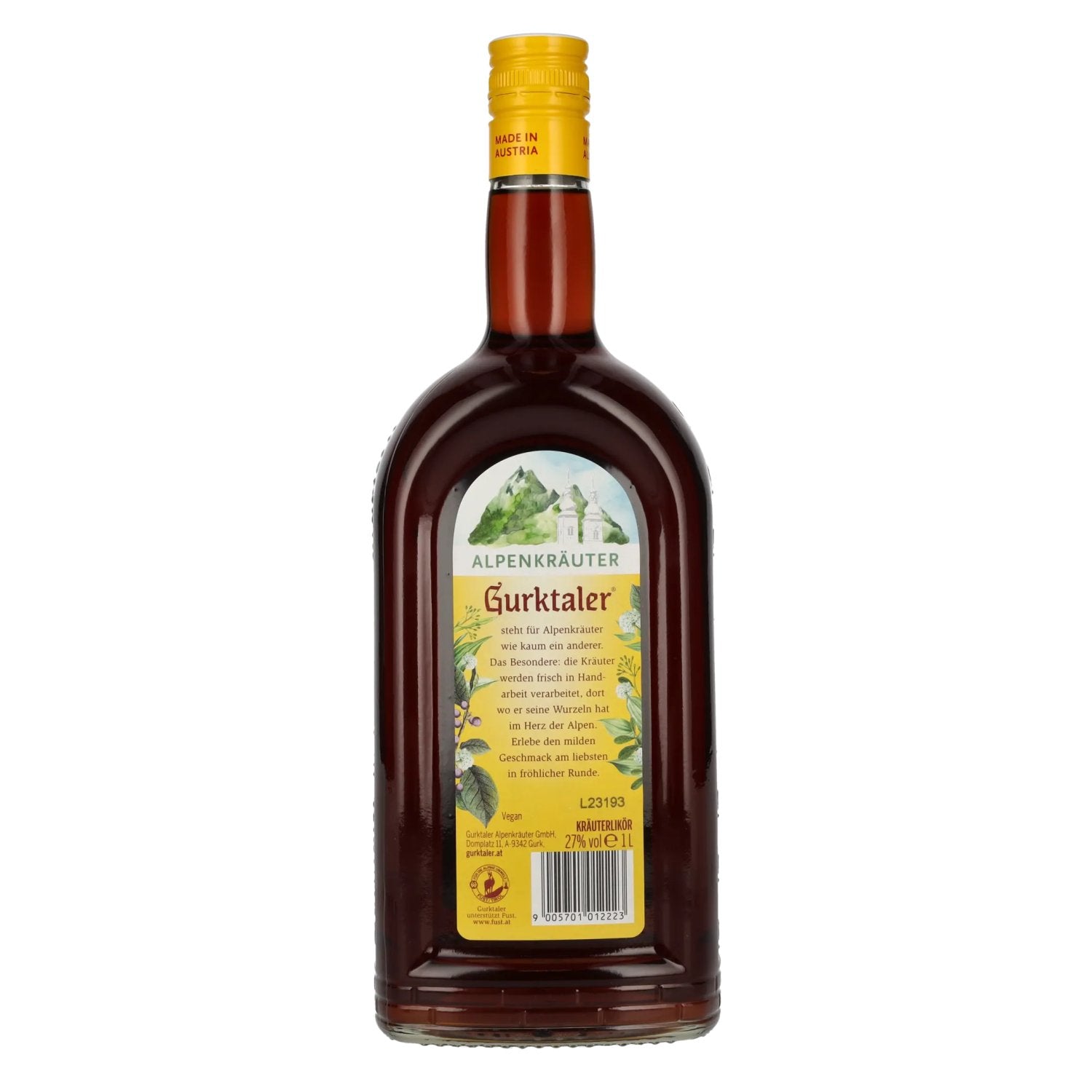 Herbes des Alpes Gurktaler 27% vol. 1l