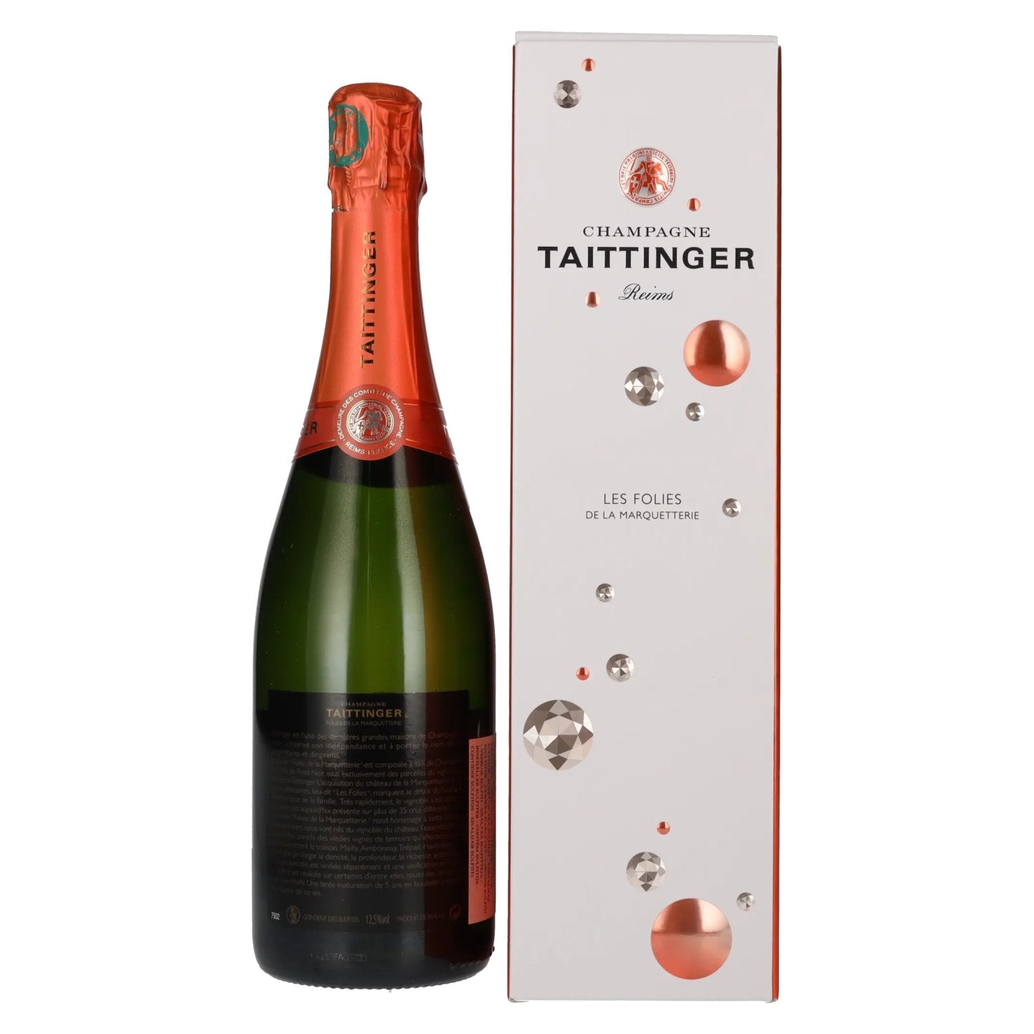 Taittinger Champagne Folies de la Marquetterie Brut 12,5% Vol. 0,75l in Geschenkbox