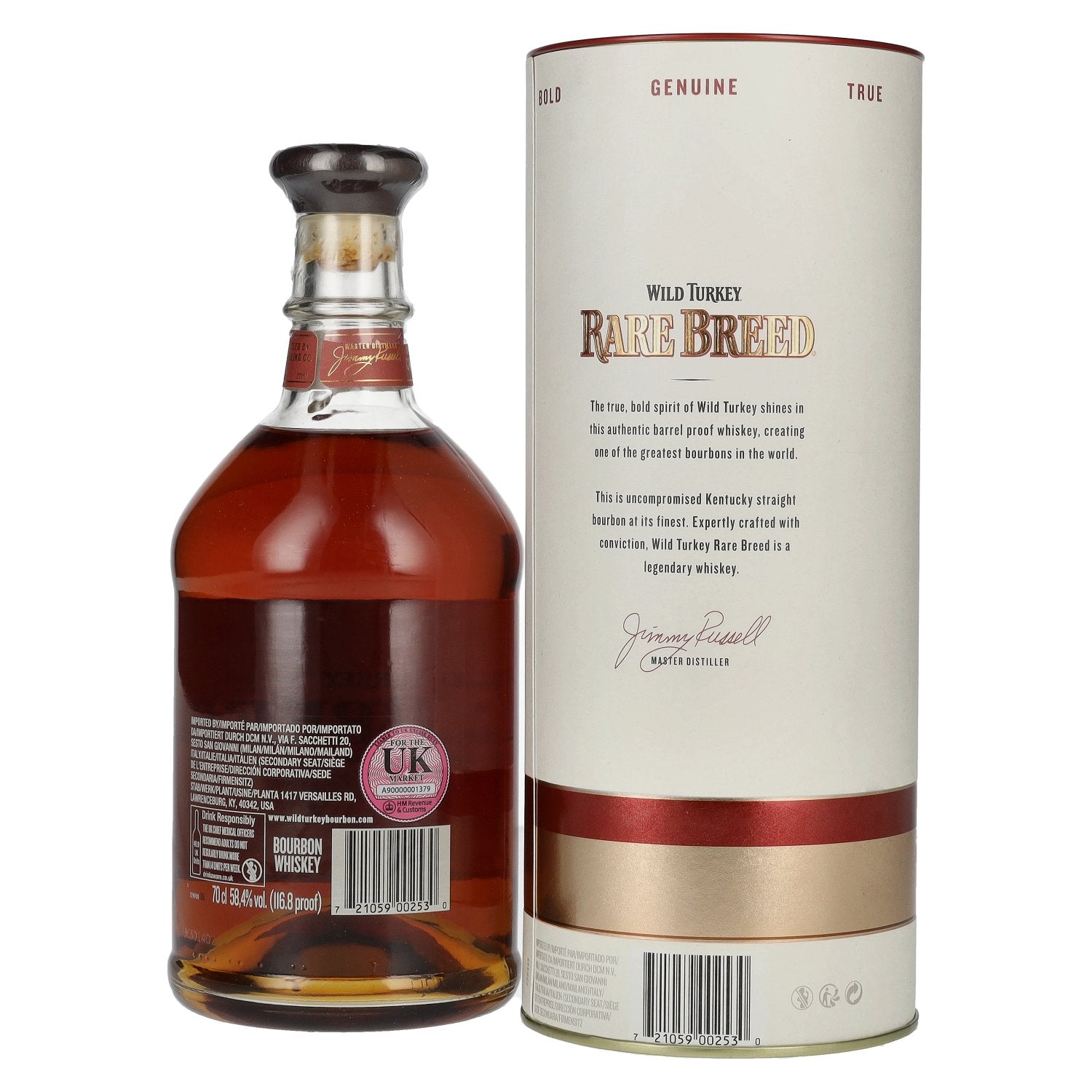 Wild Turkey RARE BREED Kentucky Straight Bourbon Whiskey Barrel Proof 58,4% Vol. 0,7l in Geschenkbox