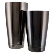 Cocktail shaker with stainless steel jug in anthracite-brown