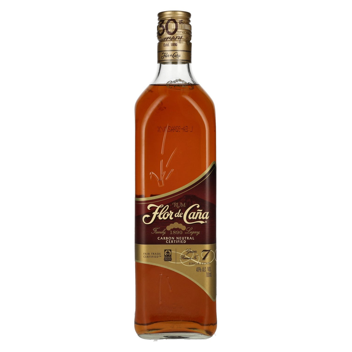 Flor de Caña 7 Years Old GRAN RESERVA Slow Aged Rum 40% vol. 0,7 l