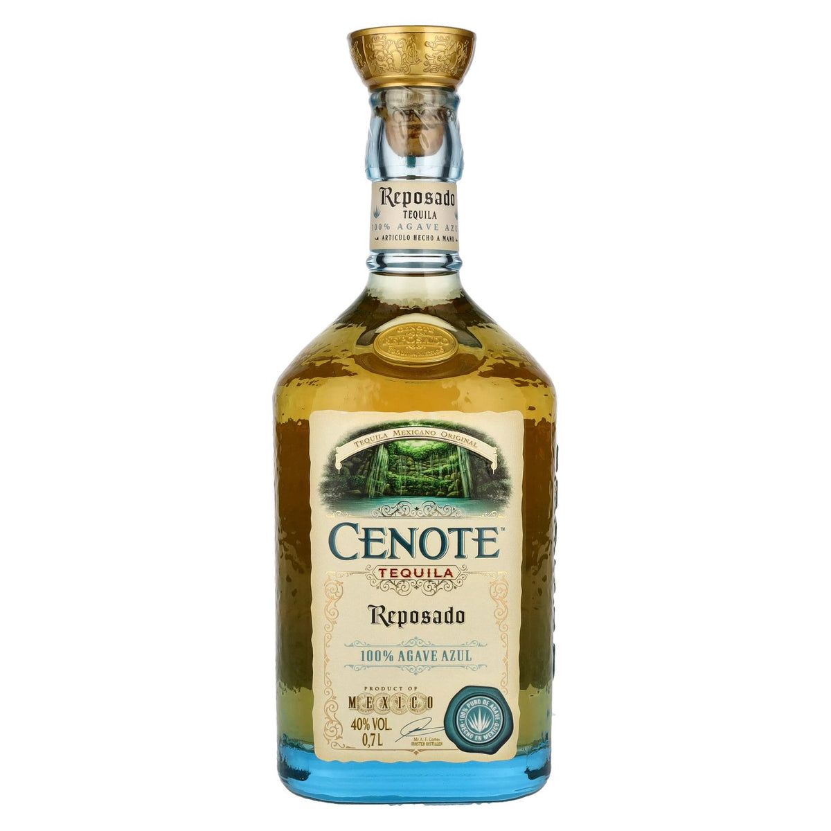 Cenote Tequila Reposado 100% Agave Azul 40% ABV 0.7 l