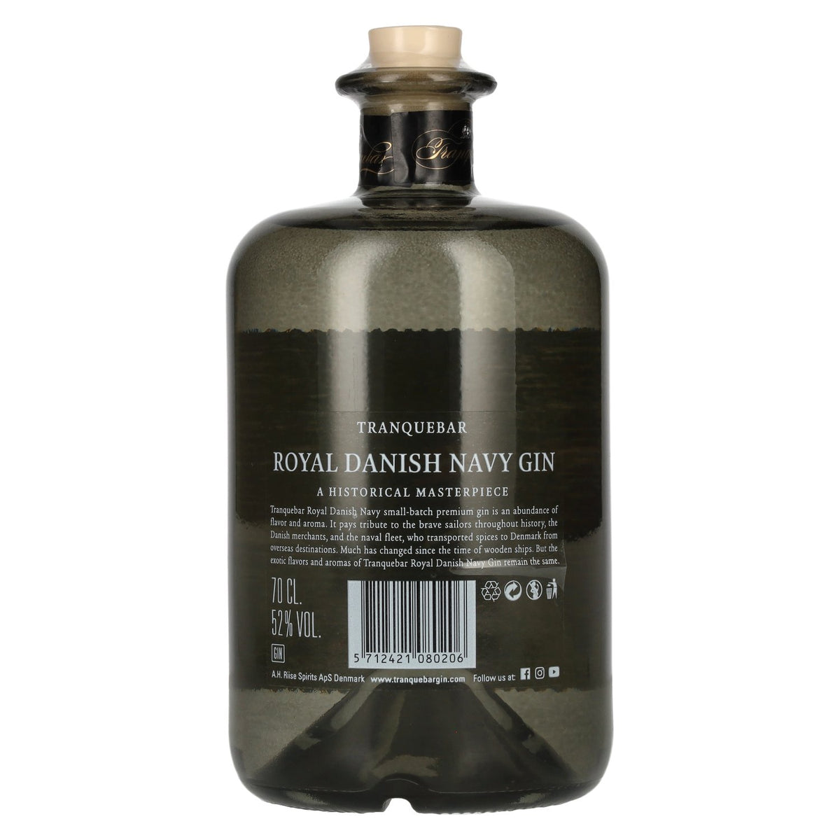 Tranquebar Royal Danish Navy Gin 52% vol. 0.7 l
