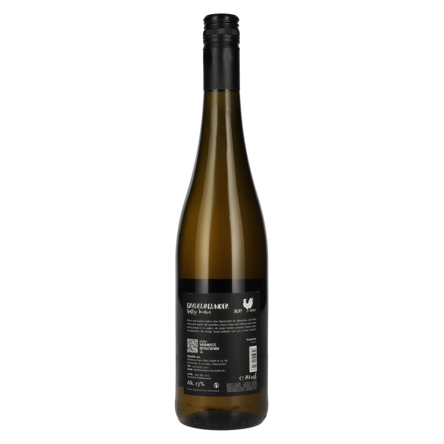 Franz Hahn Grauburgunder 2023 13% Vol. 0,75l