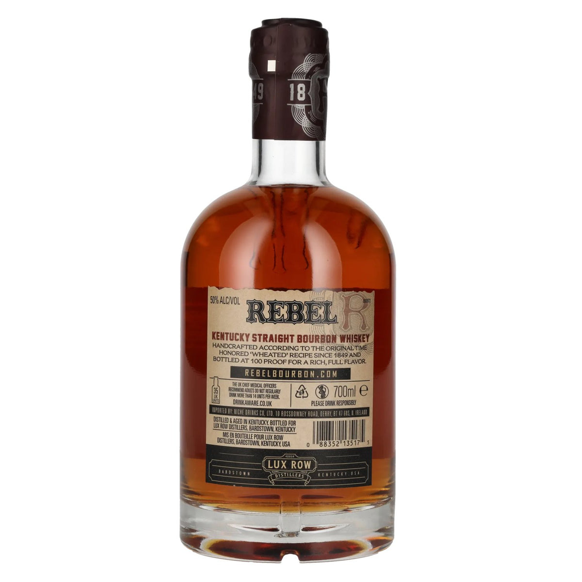 Rebel 100 PROOF Kentucky Straight Bourbon Whisky 50% vol. 0.7 l