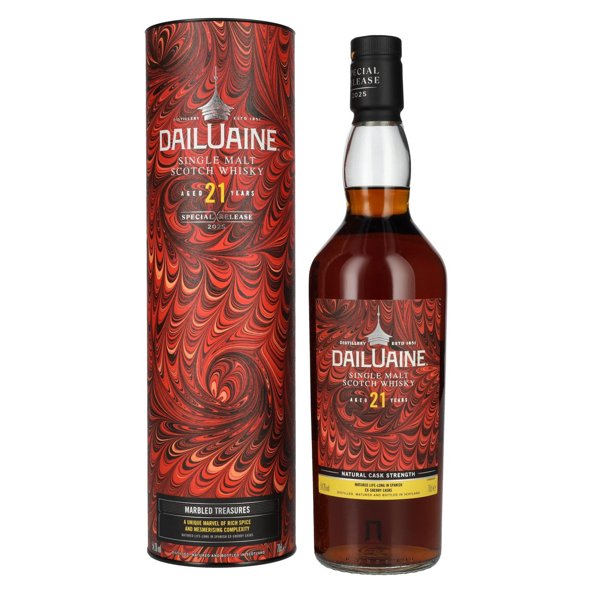 Dailuaine 21 Years Old MARBLED TREASURES Single Malt Special Release 2025 54,3% Vol. 0,7l in Geschenkbox