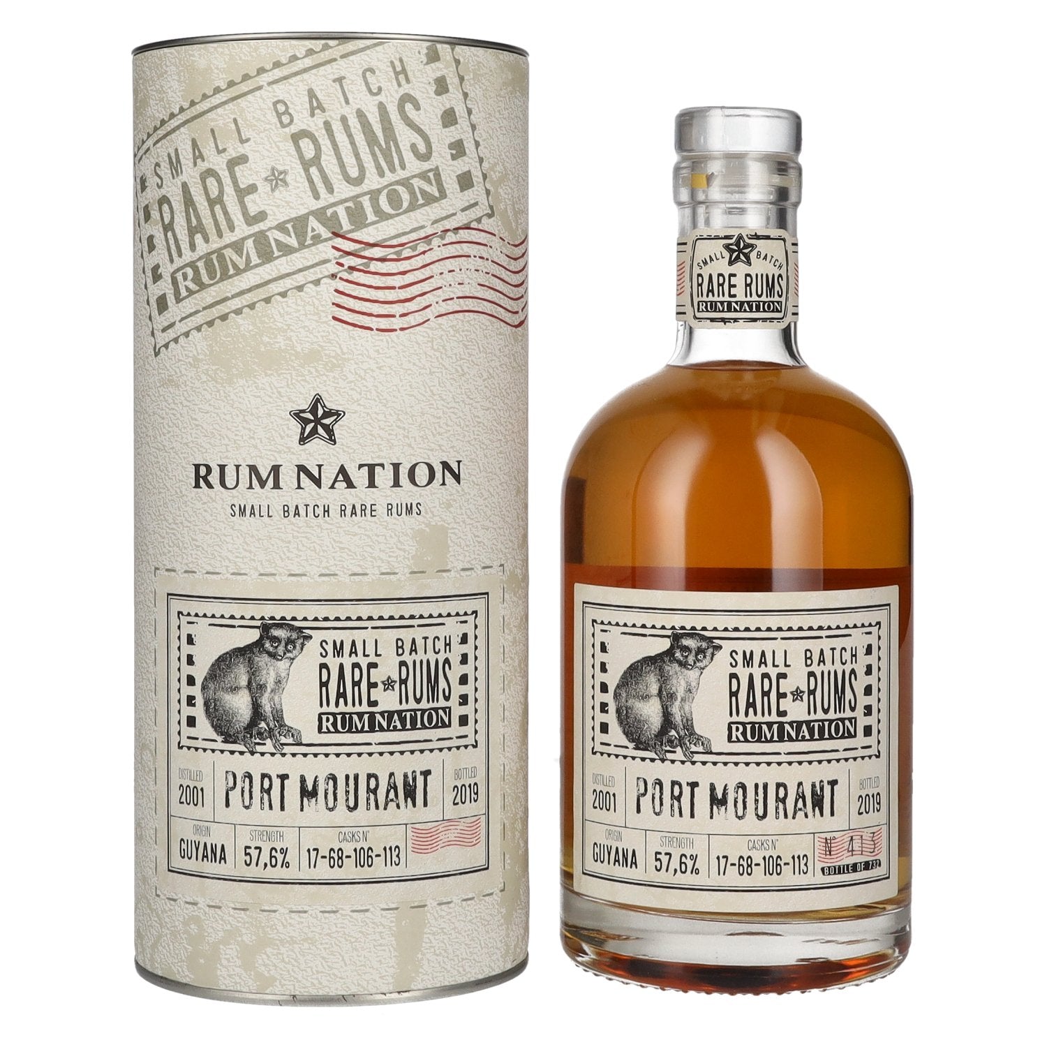 Rum Nation Rare Rum Port Mourant 2001/2019 57,6% vol. 0,7l en boîte cadeau