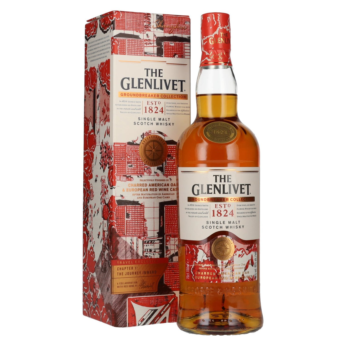 The Glenlivet GROUNDBREAKER COLLECTION Single Malt Whisky 40% Vol. 0.7l in a gift box