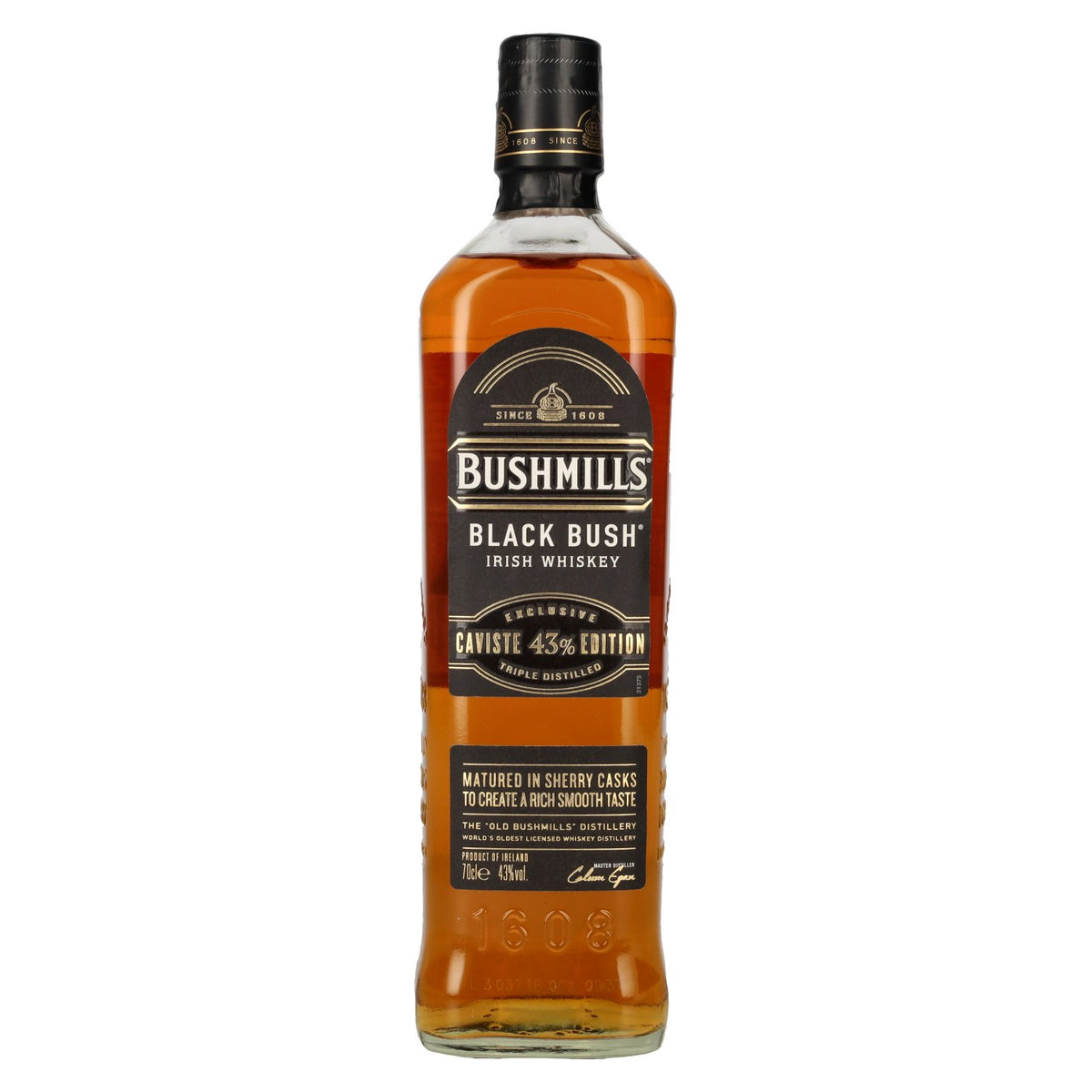 Whisky irlandais Bushmills BLACK BUSH, édition Caviste, 43 % vol., 0,7 l