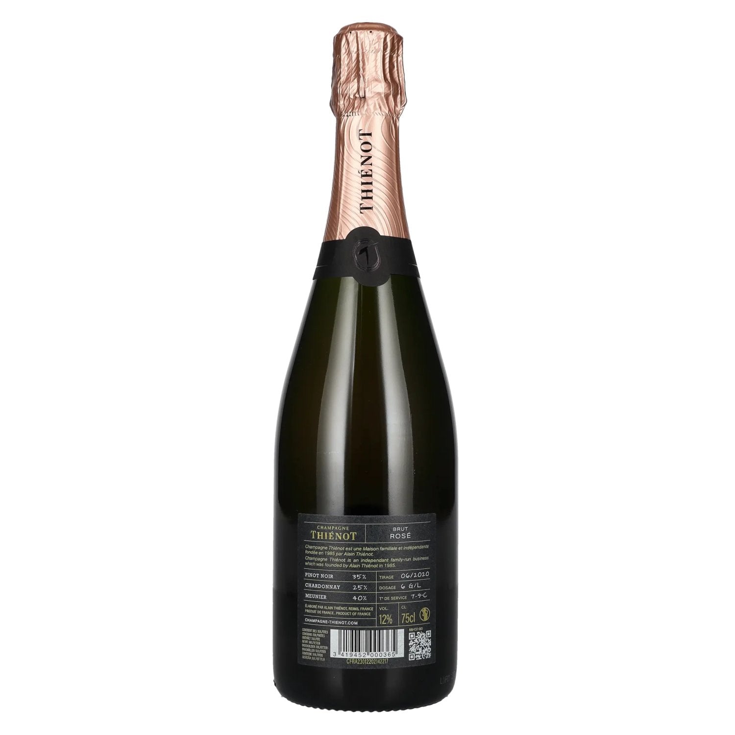 Thiénot Champagne Brut Rosé 12% Vol. 0,75l