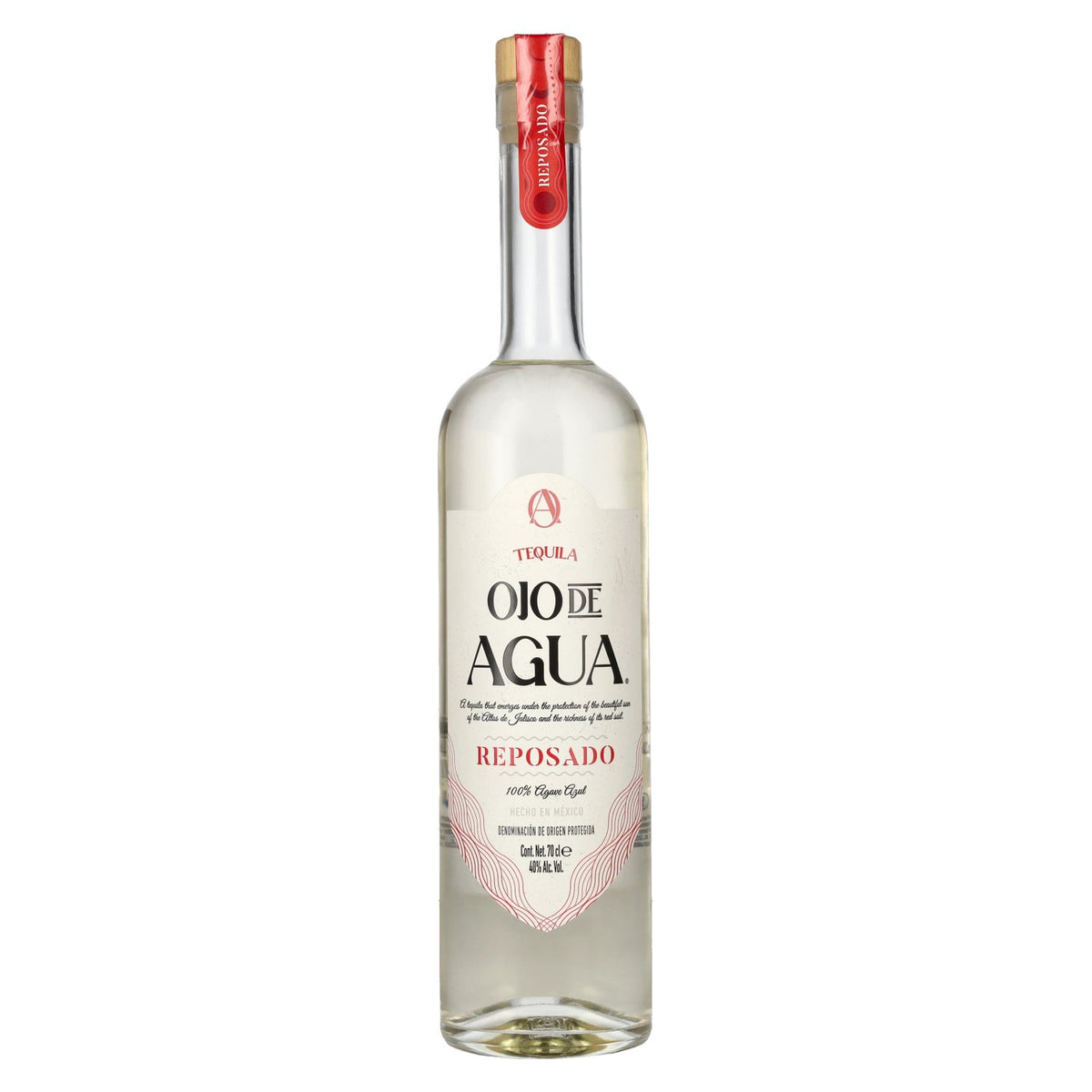 Tequila Ojo de Agua Reposado 100 % agave bleu, 40 % vol., 0,7 l