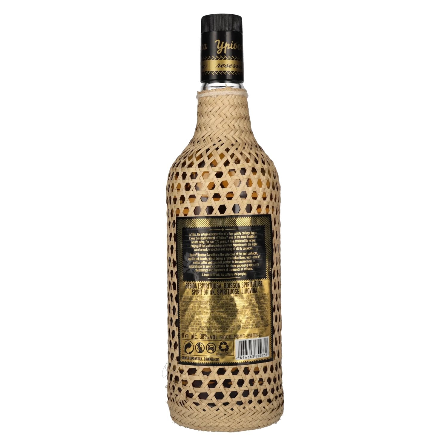 Ypióca Cachaça Envelhecida Reserva Especial OURO 38% Vol. 1l