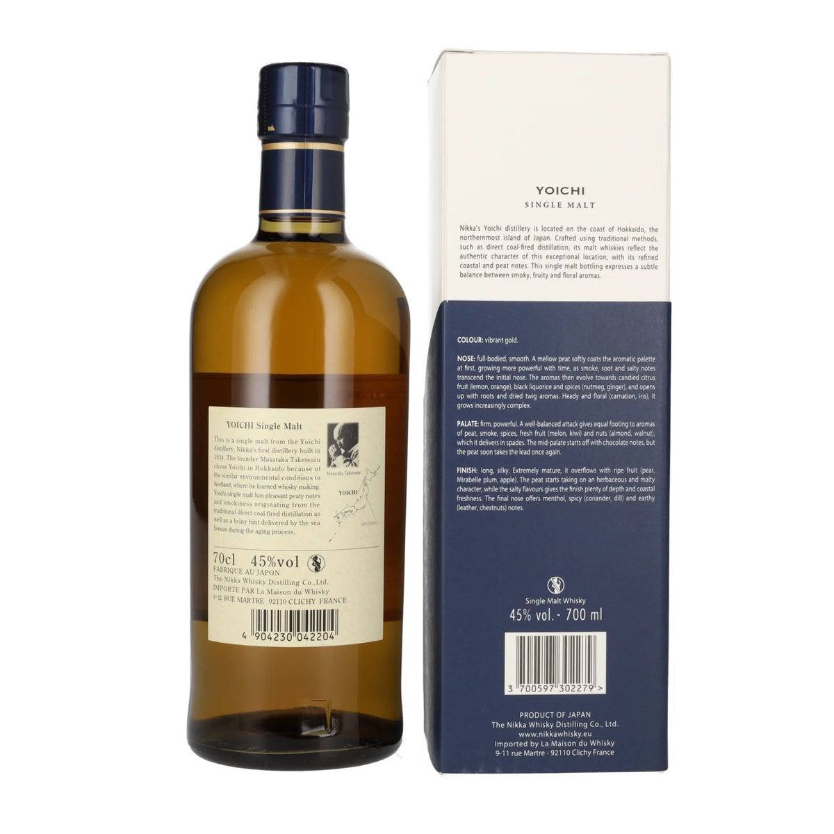 Nikka Yoichi Single Malt Whisky 45% vol. 0,7 l in geschenkverpakking